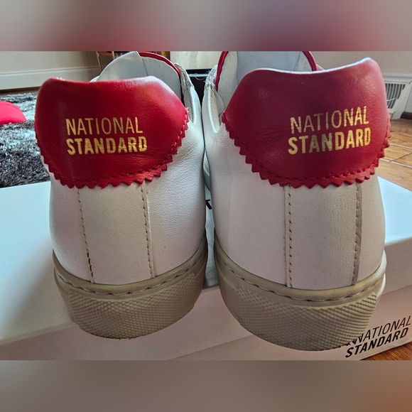 National Standard Edition 4 Low Top White and Red Sneakers - Picture 9 of 9